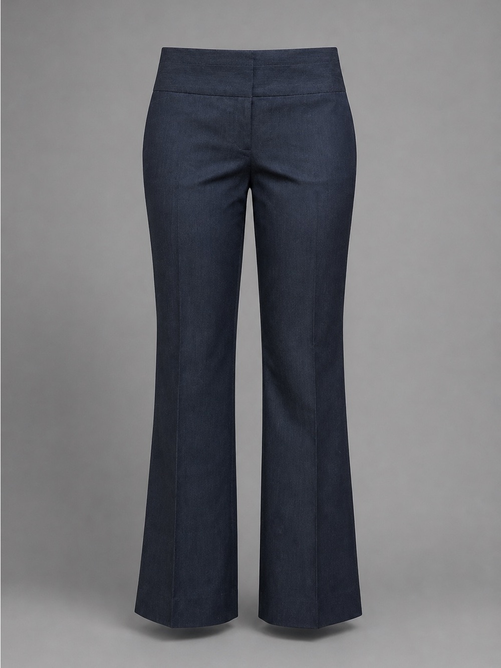Express Editor Size 6R Heathered Dark Navy Bootcut Dress Pants Stretch
